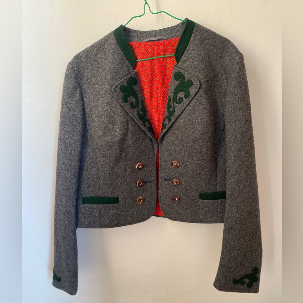 Vintage Wool Cropped Blazer